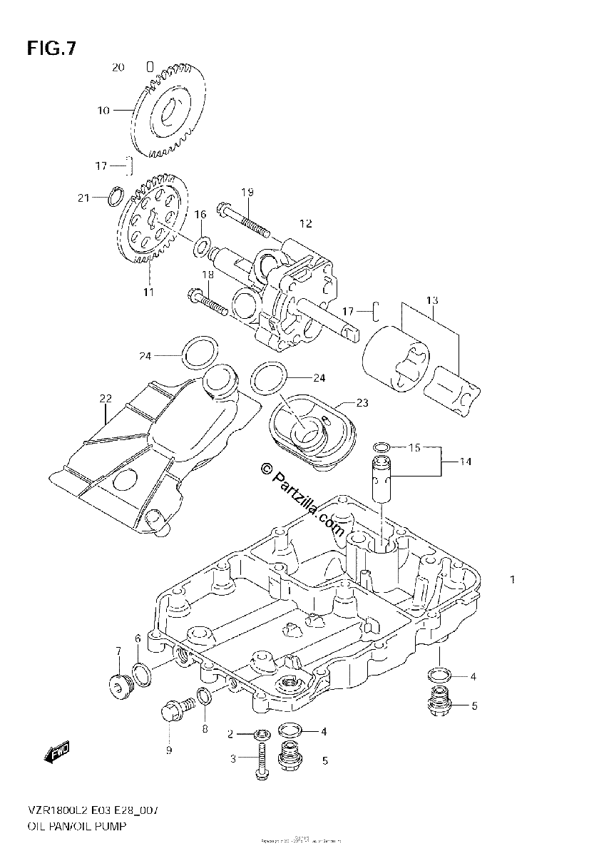 Diagrama de OIL PAN OIL PUMP