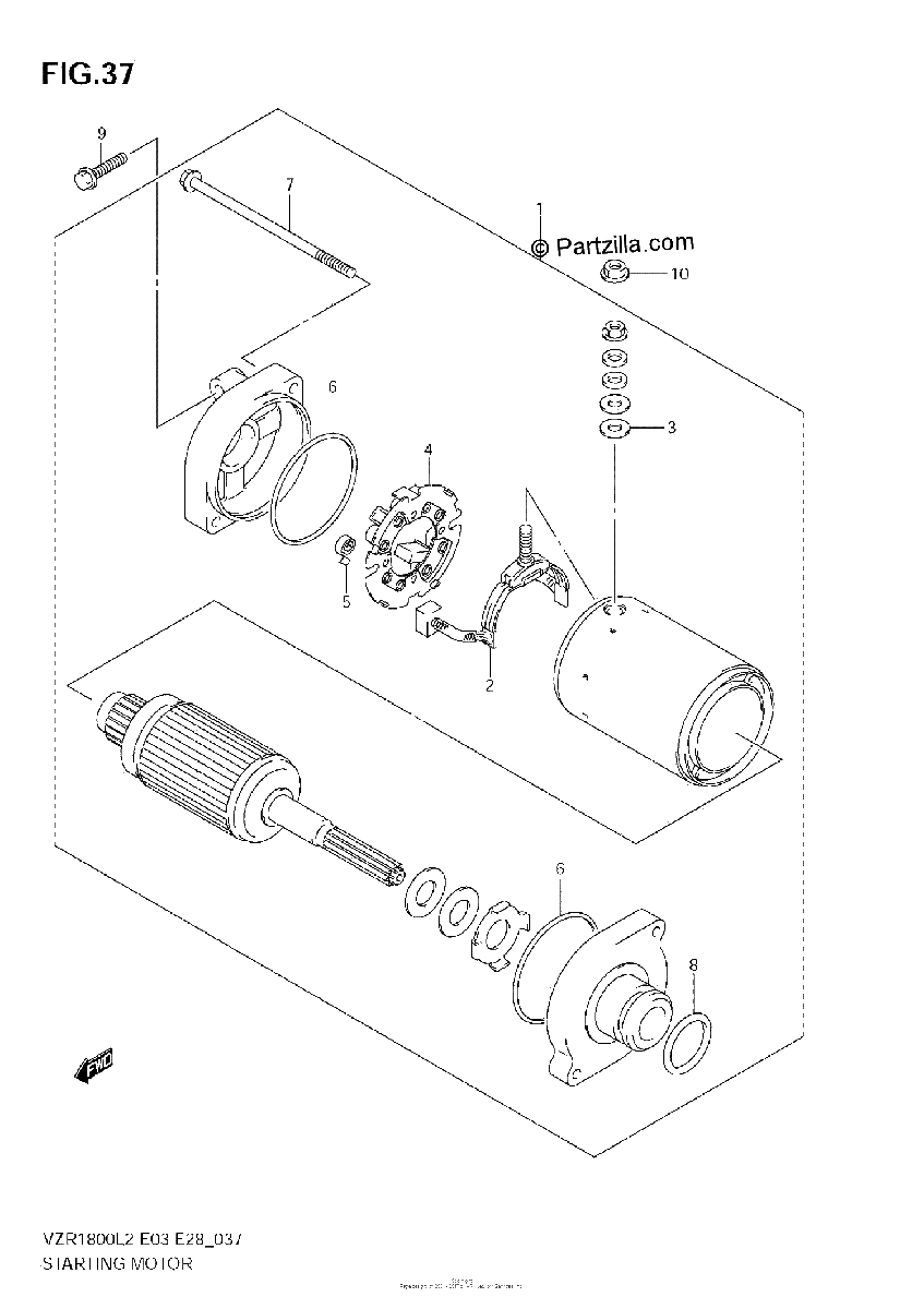 Diagrama de STARTING MOTOR