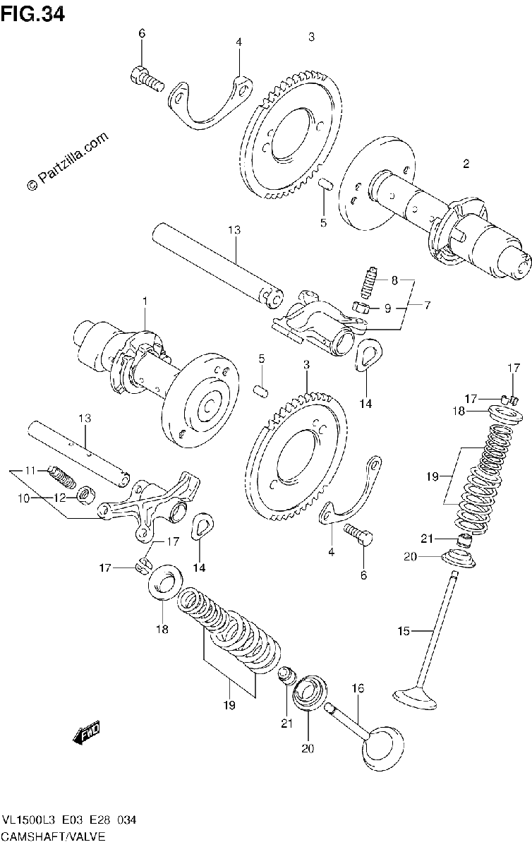 Diagrama de CAMSHAFT VALVE