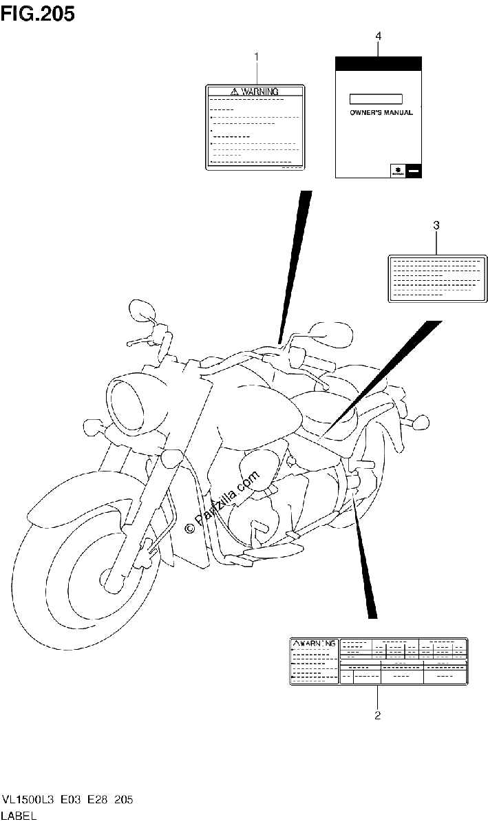 Diagrama de LABEL VL1500L3 E33
