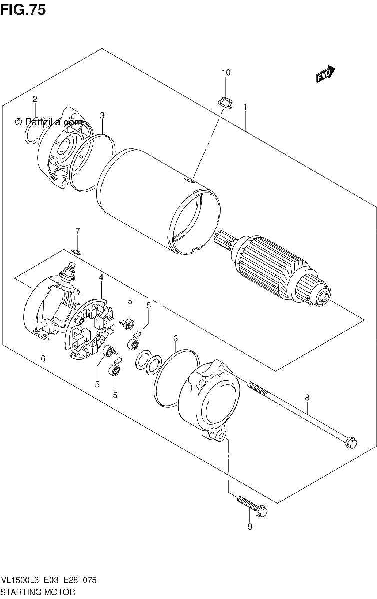 Diagrama de STARTING MOTOR