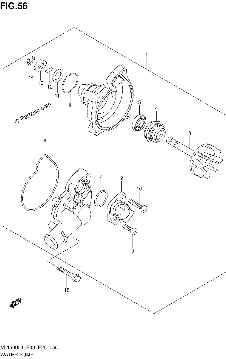Diagrama de WATER PUMP
