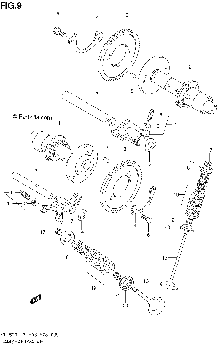 Diagrama de CAMSHAFT VALVE