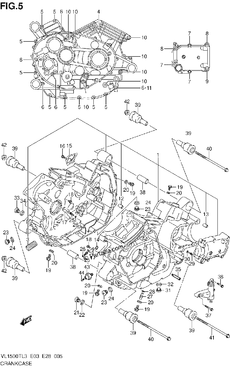 Diagrama de CRANKCASE
