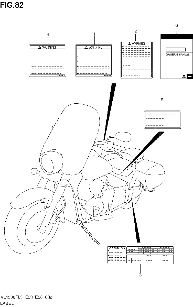 Diagrama de LABEL VL1500TL3 E03