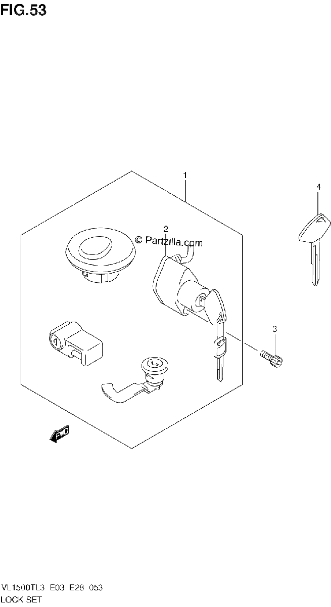 Diagrama de LOCK SET VL1500TL3 E33