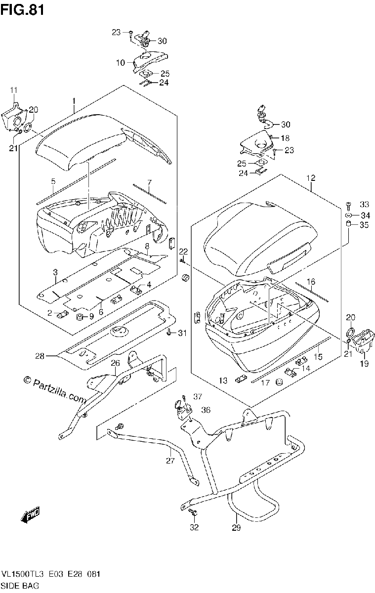 Diagrama de SIDE BAG
