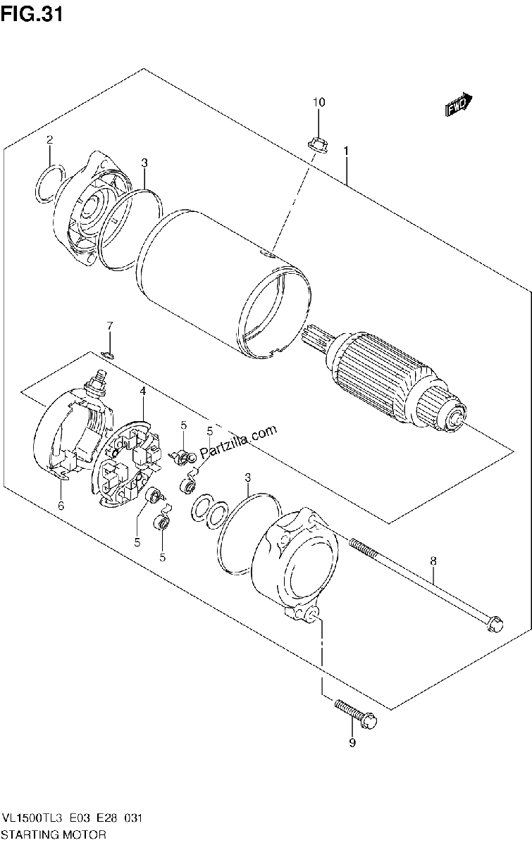 Diagrama de STARTING MOTOR