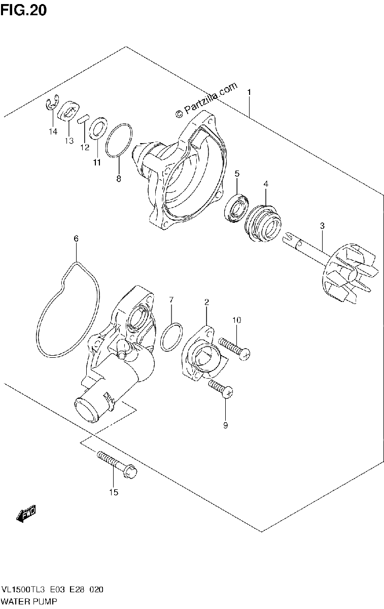 Diagrama de WATER PUMP