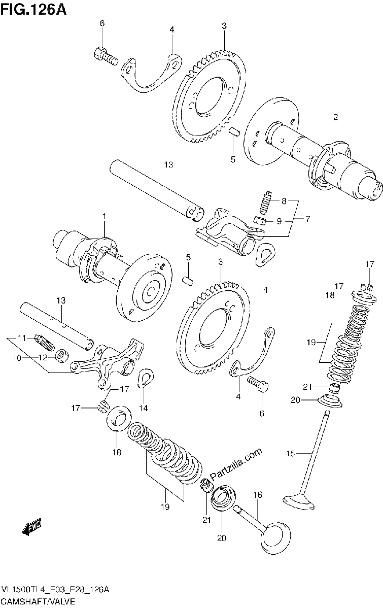 Diagrama de CAMSHAFT VALVE