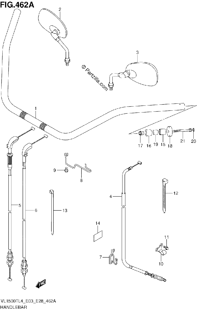 Diagrama de HANDLEBAR