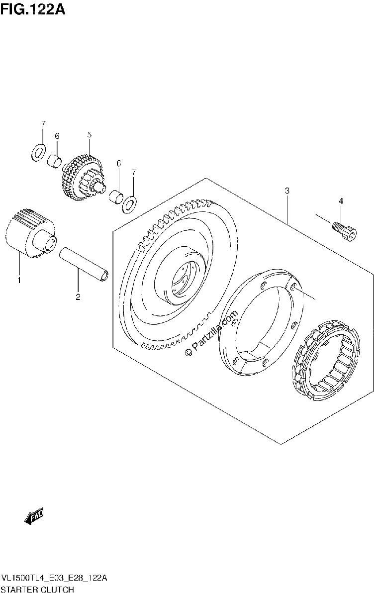 Diagrama de STARTER CLUTCH
