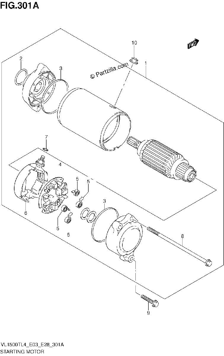 Diagrama de STARTING MOTOR