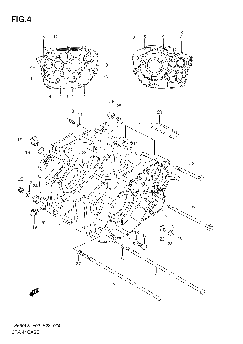 Diagrama de CRANKCASE