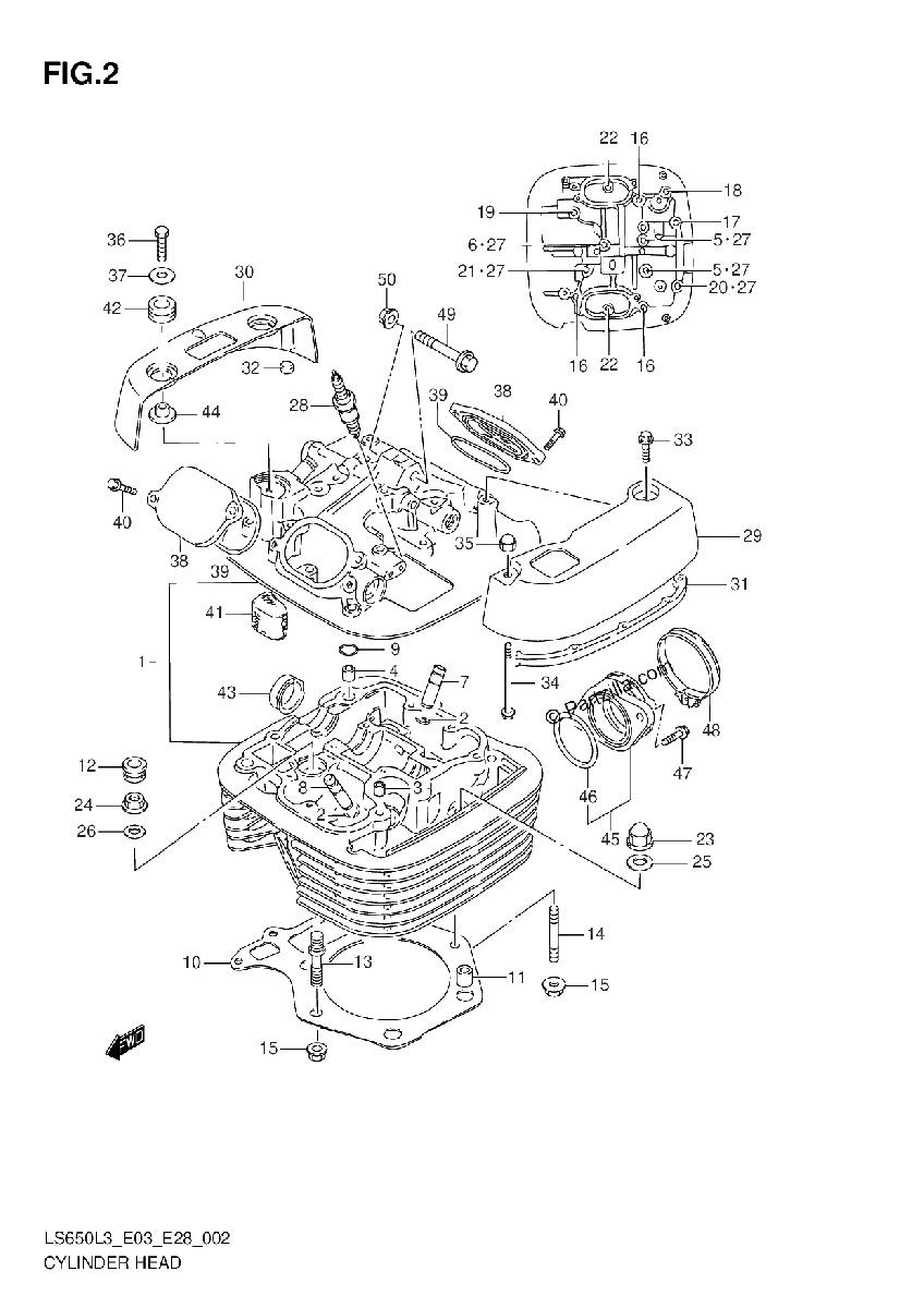 Diagrama de CYLINDER HEAD