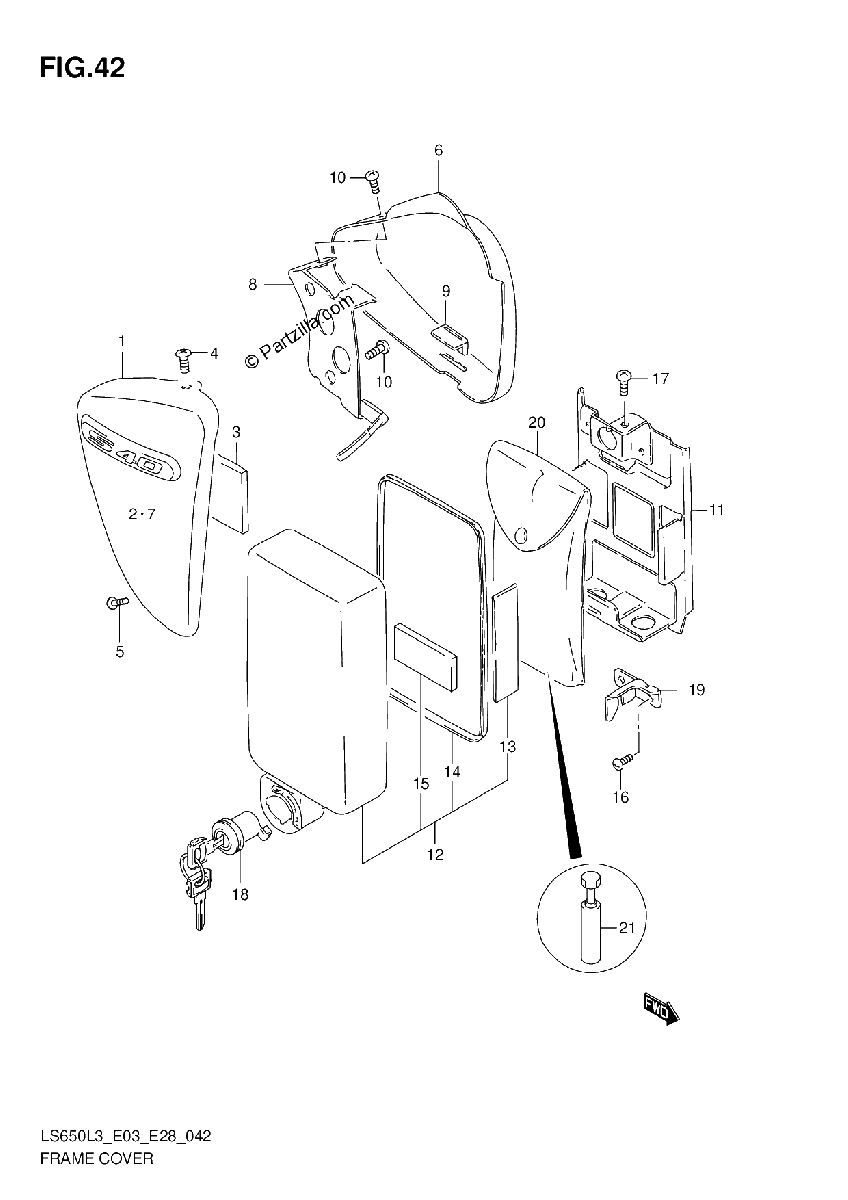 Diagrama de FRAME COVER