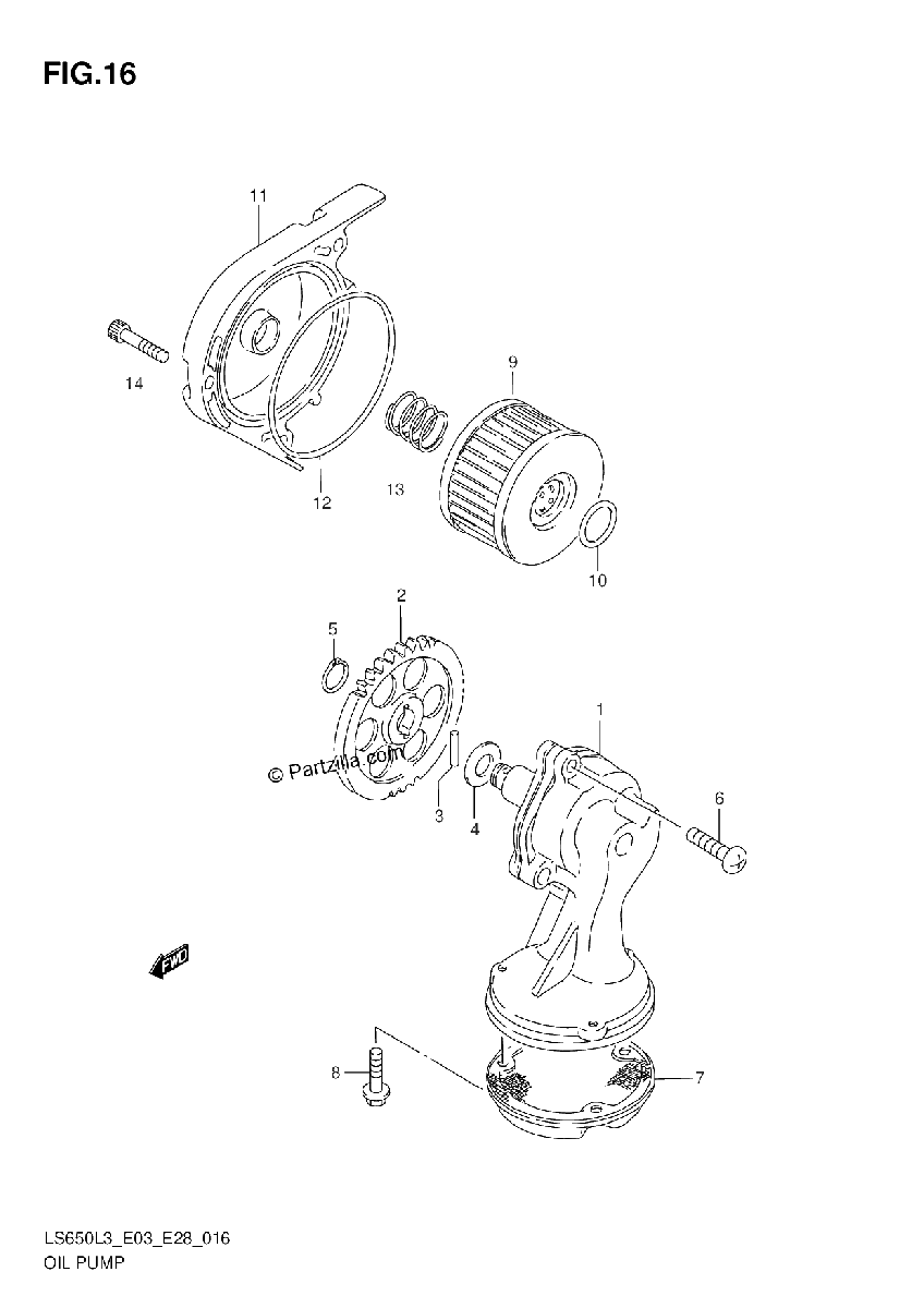 Diagrama de OIL PUMP