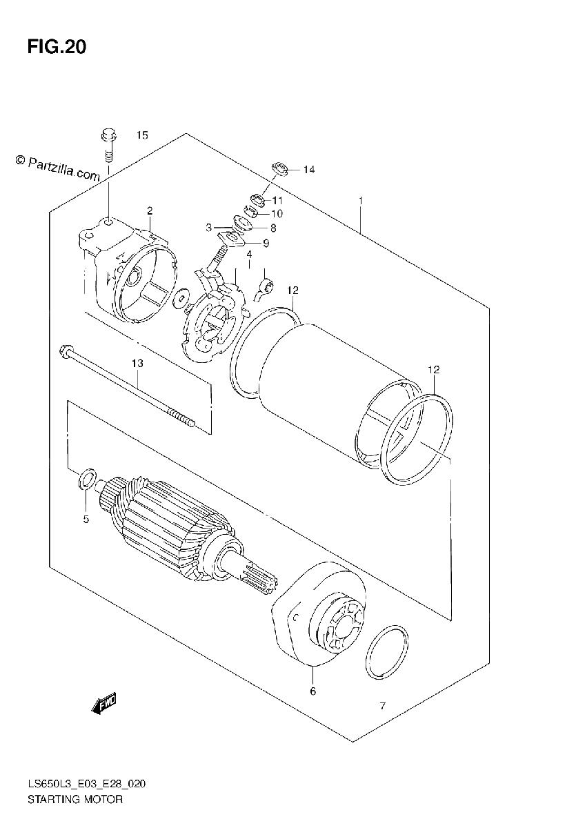 Diagrama de STARTING MOTOR