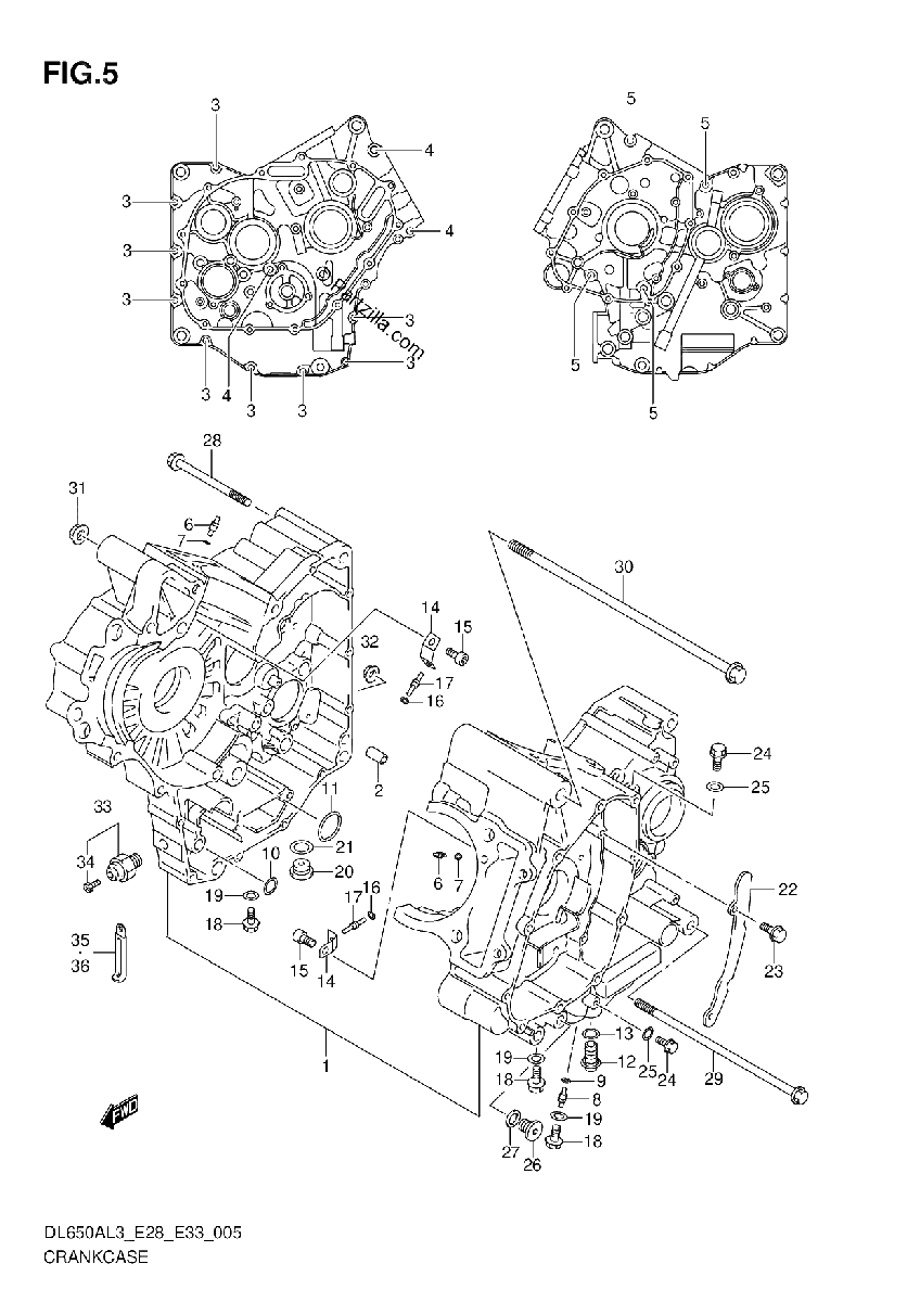Diagrama de CRANKCASE