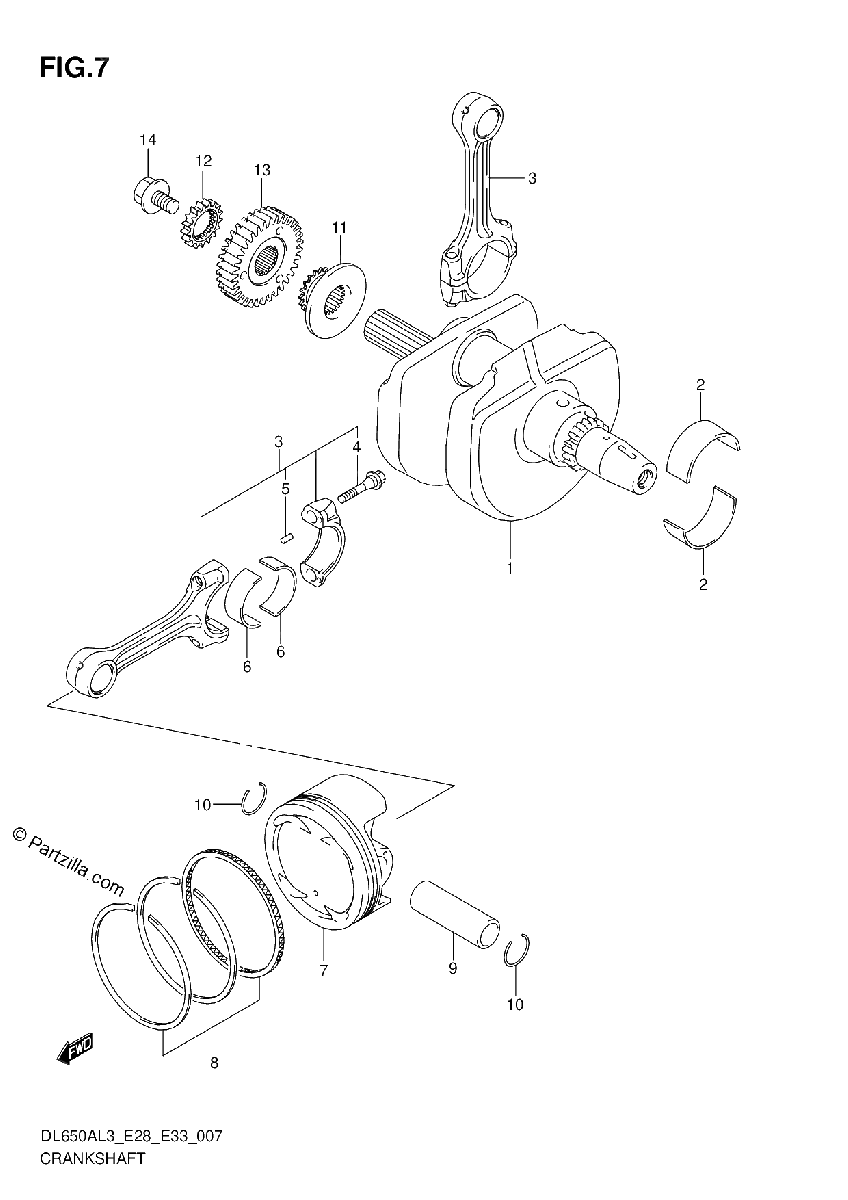 Diagrama de CRANKSHAFT