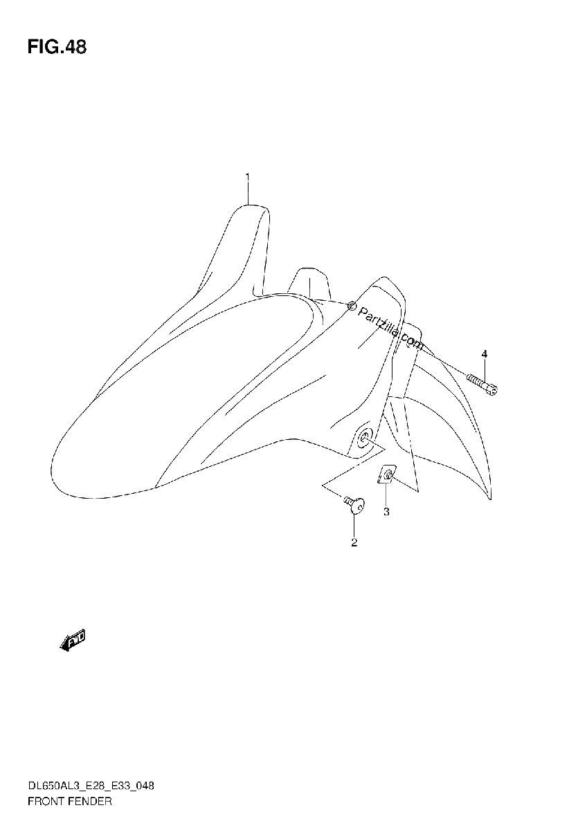 Diagrama de FRONT FENDER