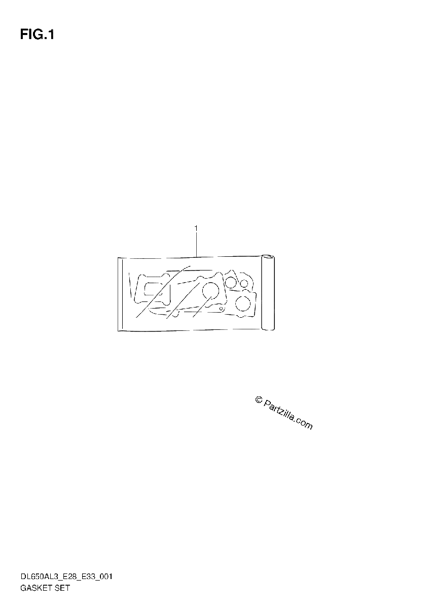 Diagrama de GASKET SET