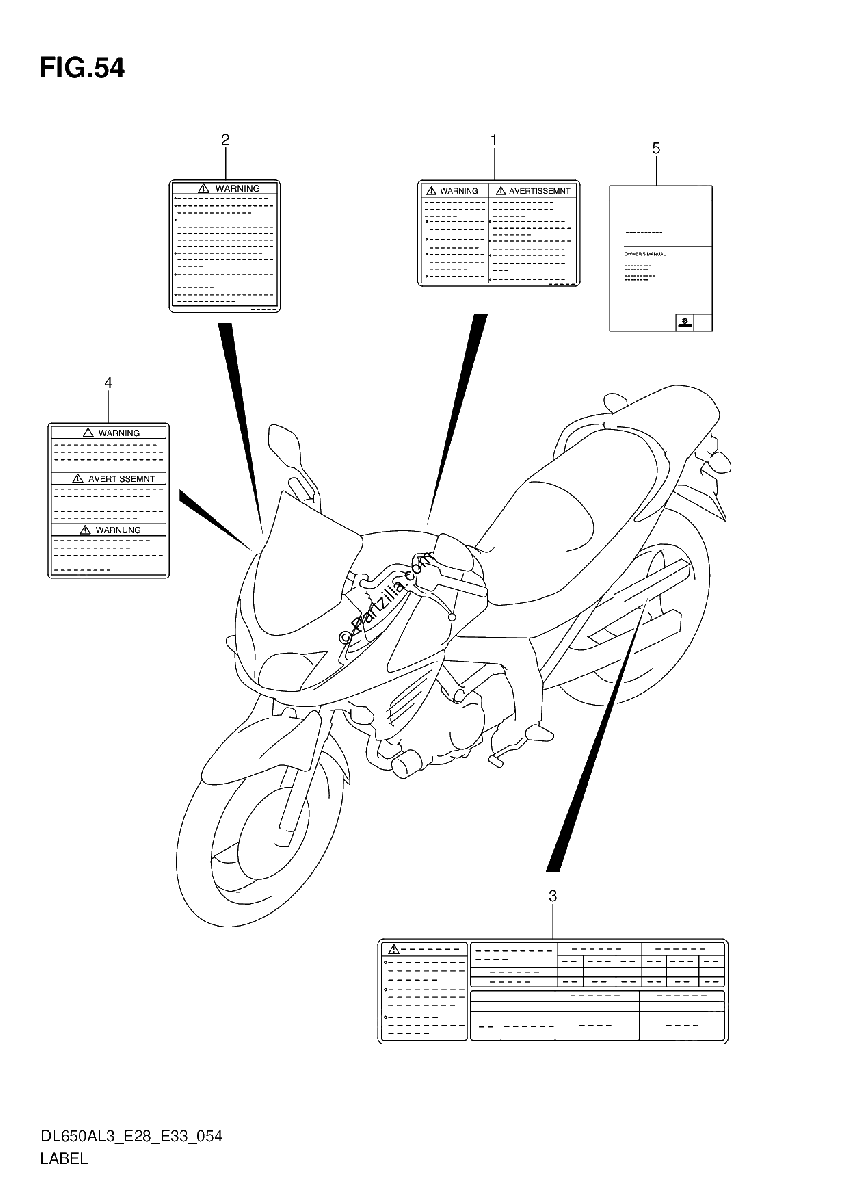 Diagrama de LABEL DL650AL3 E28