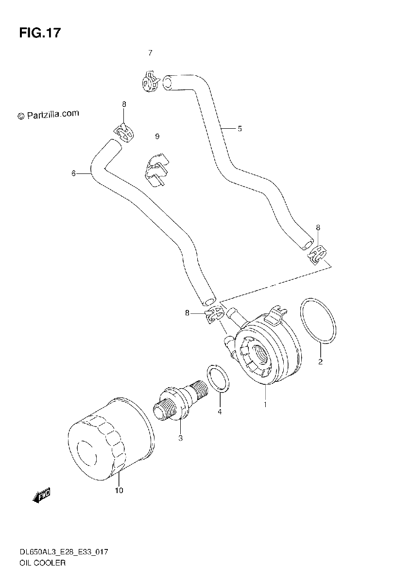 Diagrama de OIL COOLER