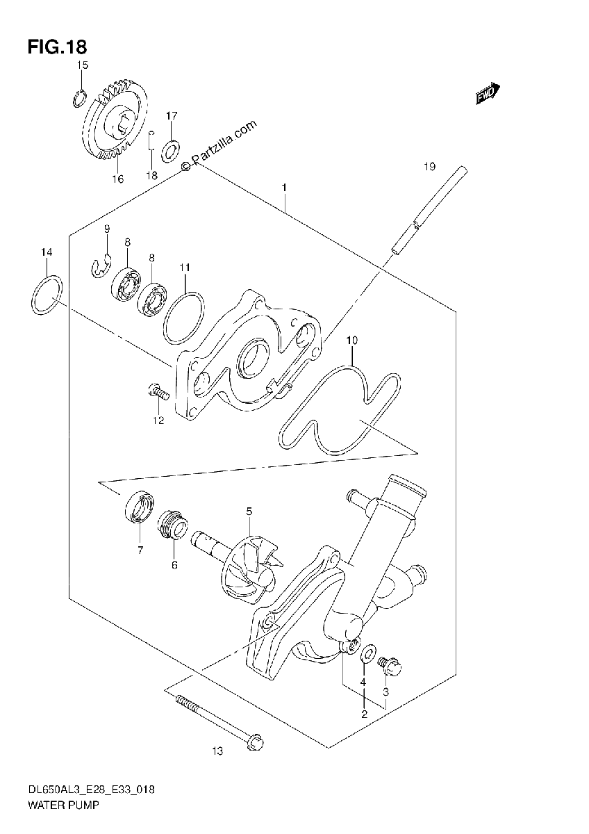 Diagrama de WATER PUMP