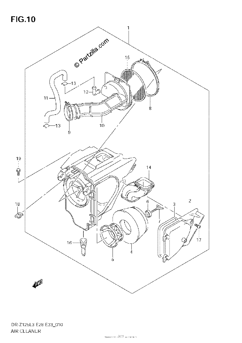 Diagrama de AIR CLEANER