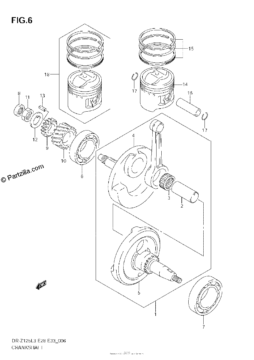 Diagrama de CRANKSHAFT