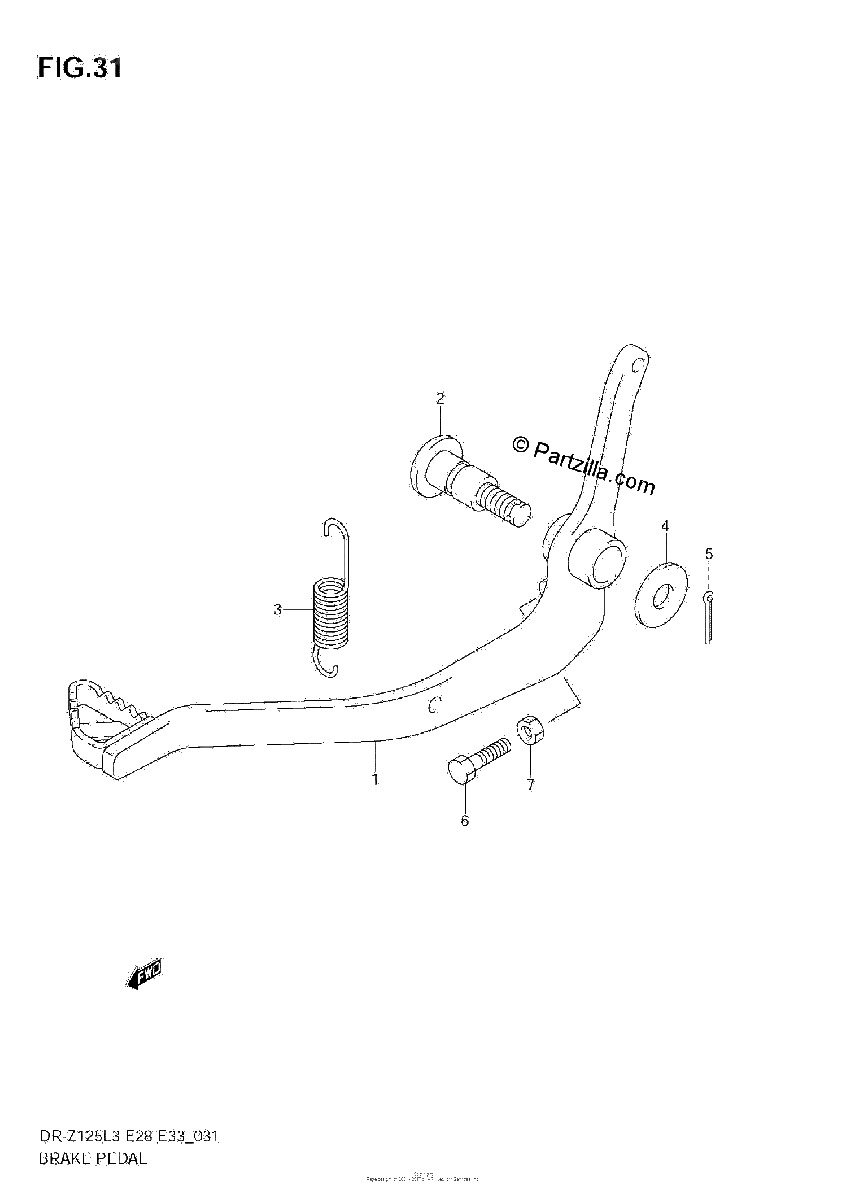 Diagrama de BRAKE PEDAL