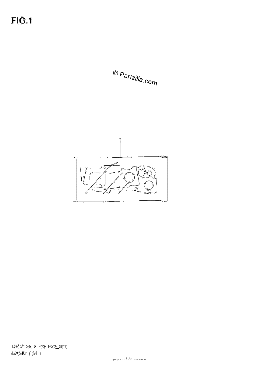 Diagrama de GASKET SET