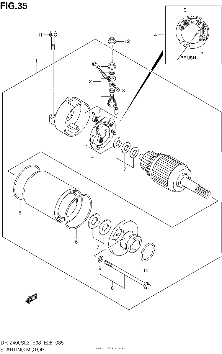 Diagrama de STARTING MOTOR