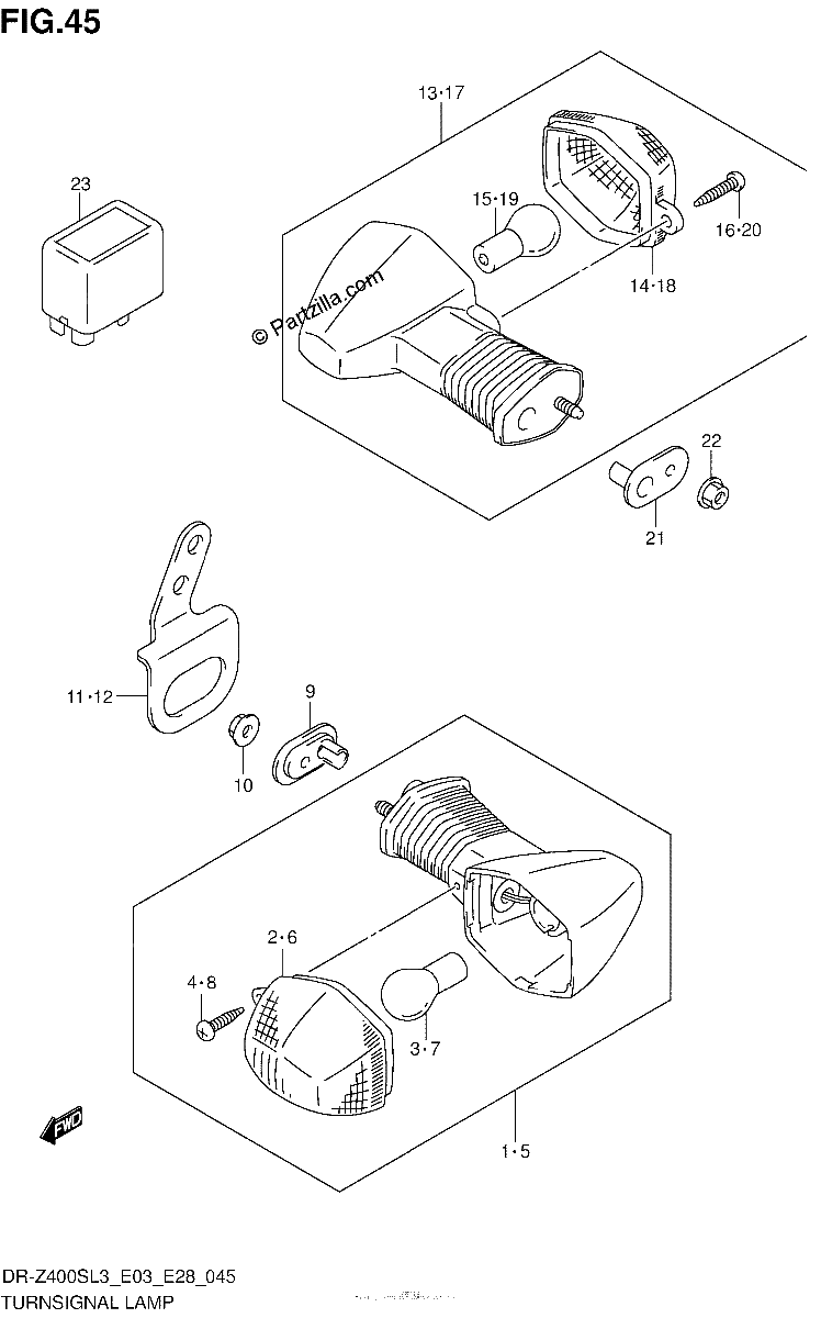 Diagrama de TURNSIGNAL LAMP