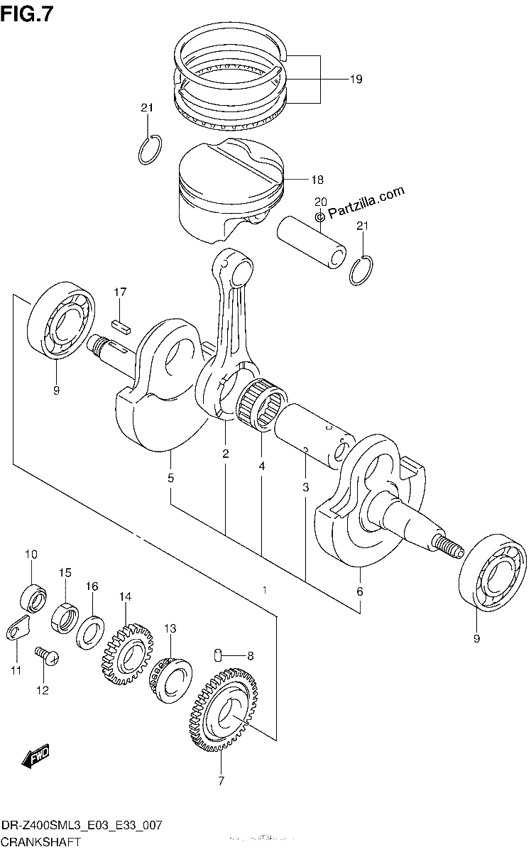 Diagrama de CRANKSHAFT