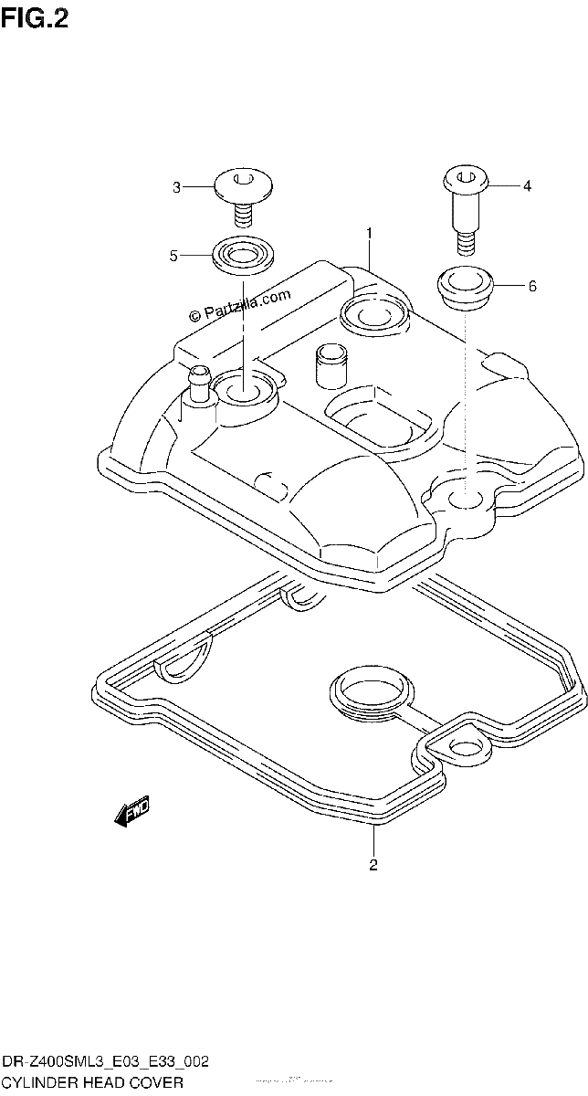 Diagrama de CYLINDER HEAD COVER