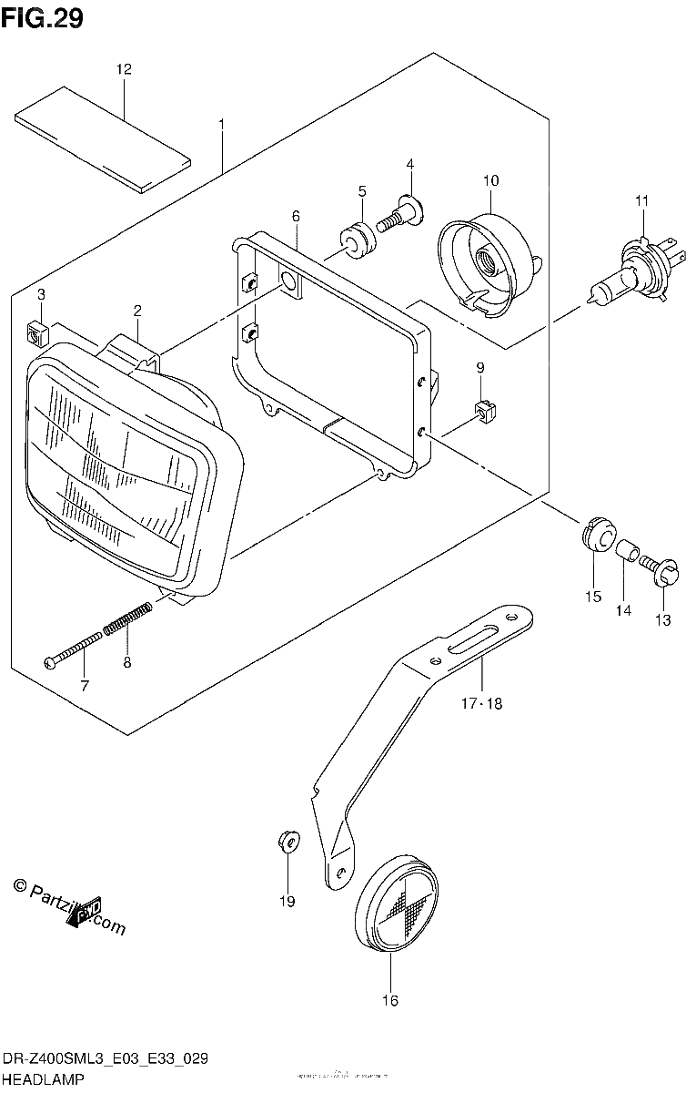 Diagrama de HEADLAMP