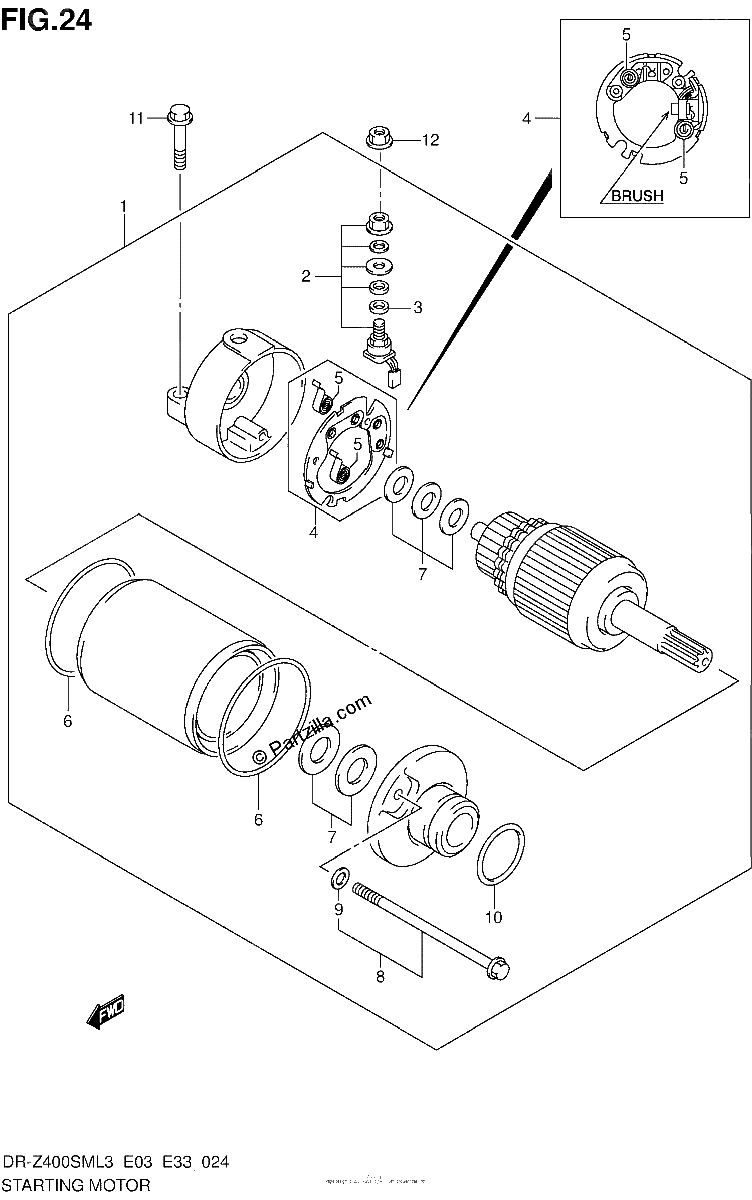 Diagrama de STARTING MOTOR