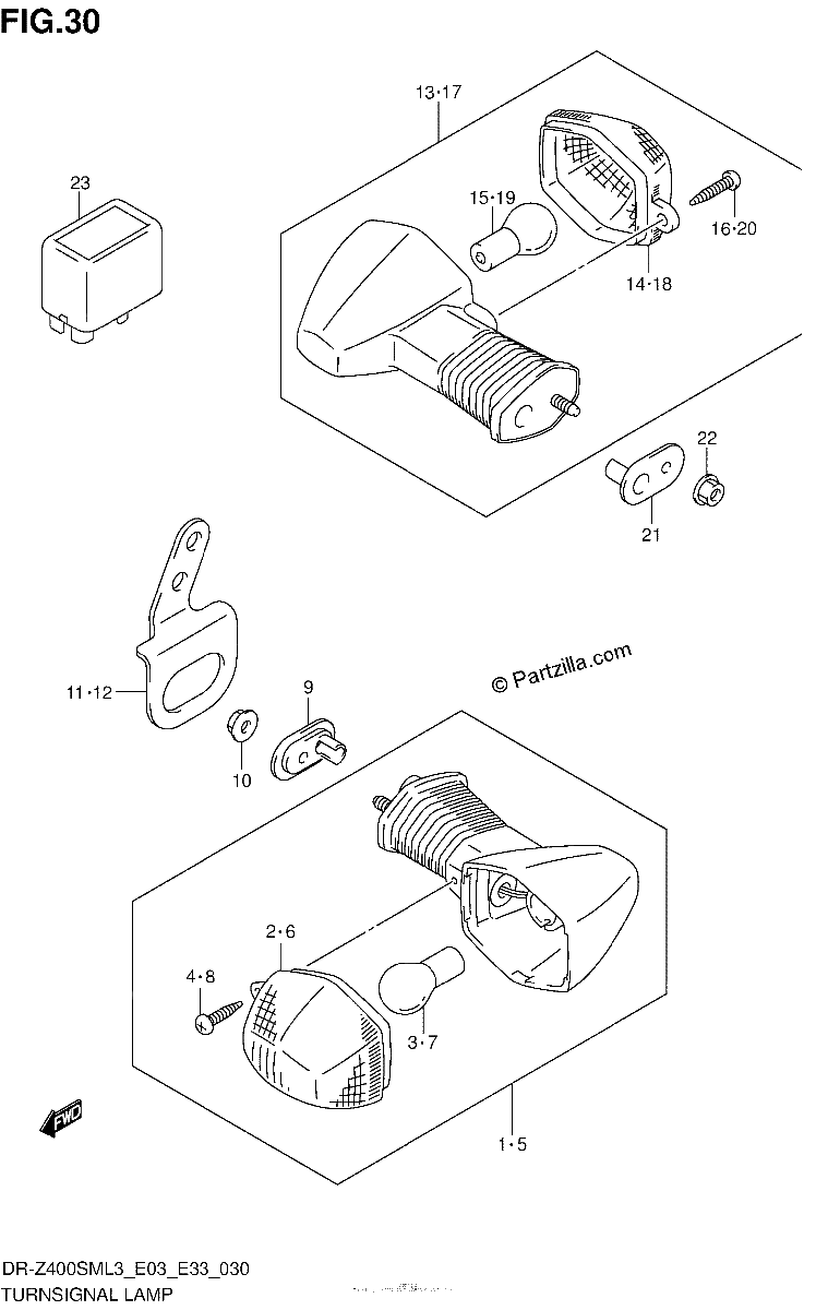 Diagrama de TURNSIGNAL LAMP
