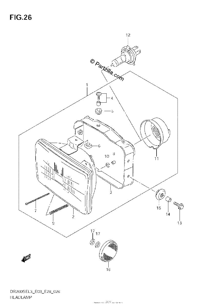 Diagrama de HEADLAMP