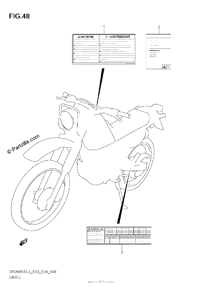 Diagrama de LABEL DR200SEL3 E03