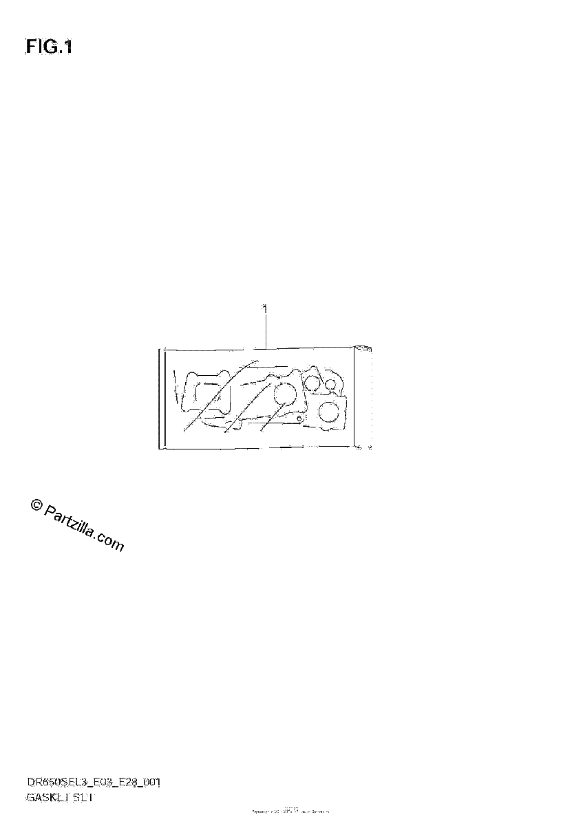 Diagrama de GASKET SET