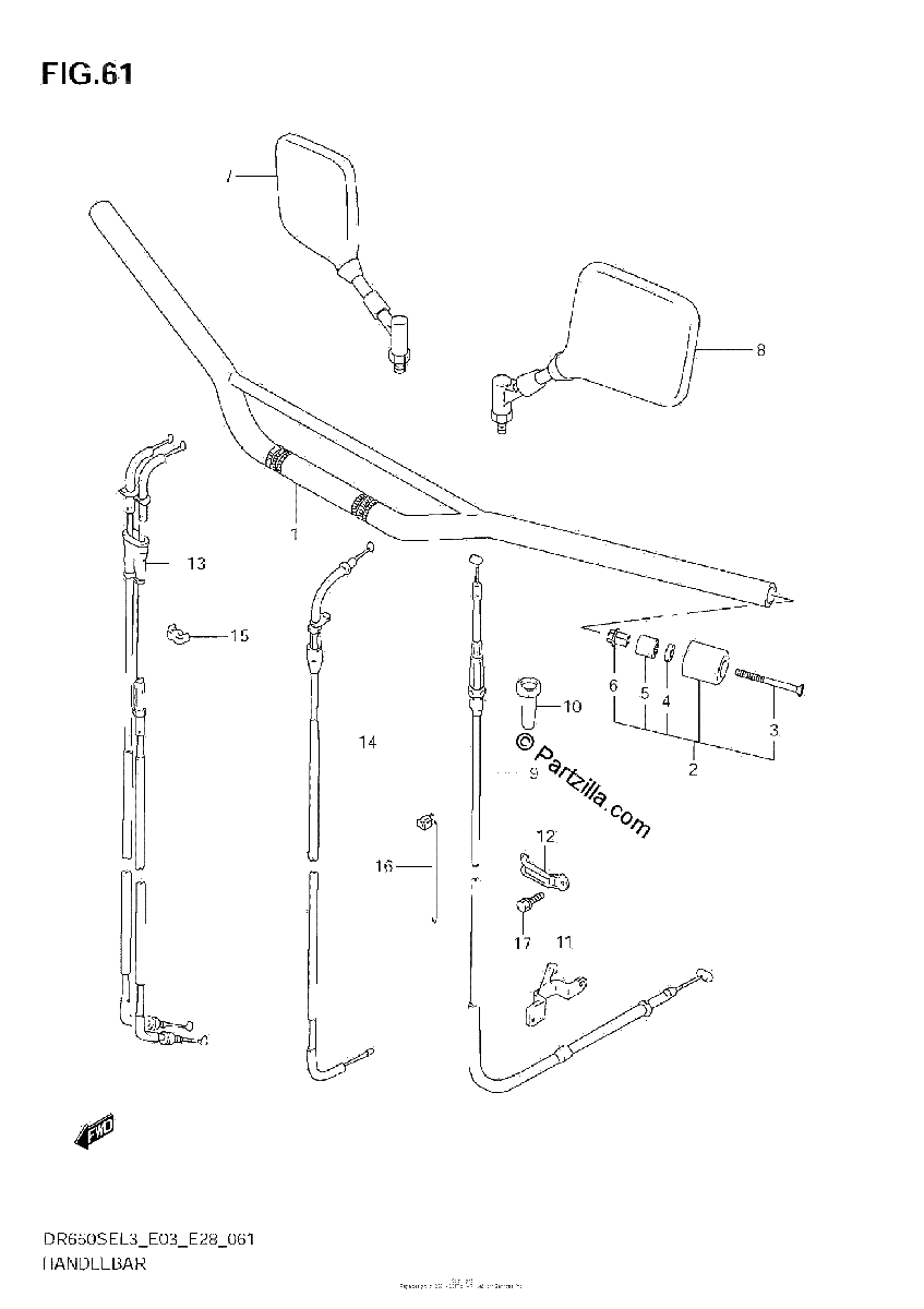 Diagrama de HANDLEBAR