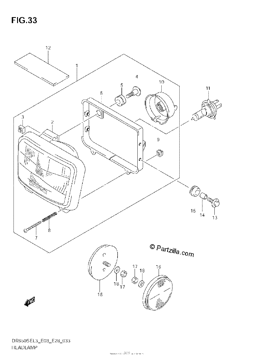 Diagrama de HEADLAMP