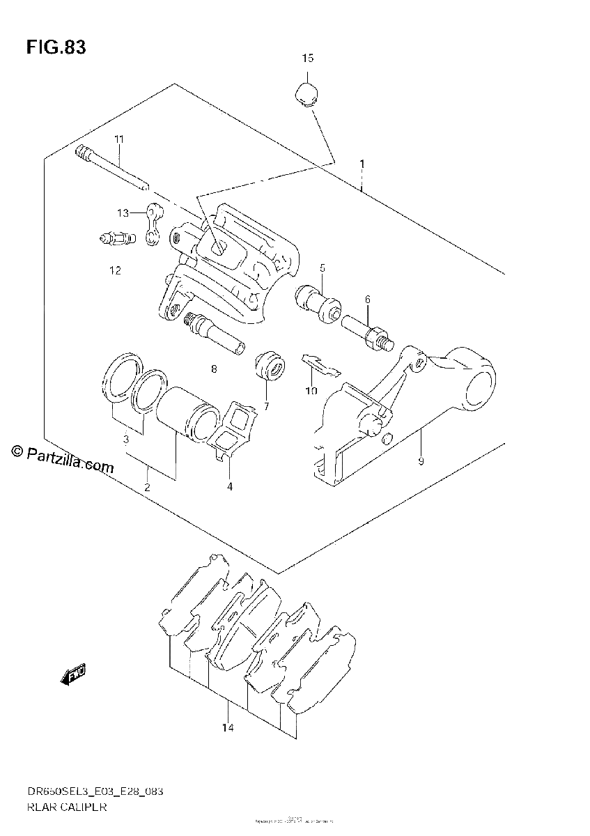 Diagrama de REAR CALIPER