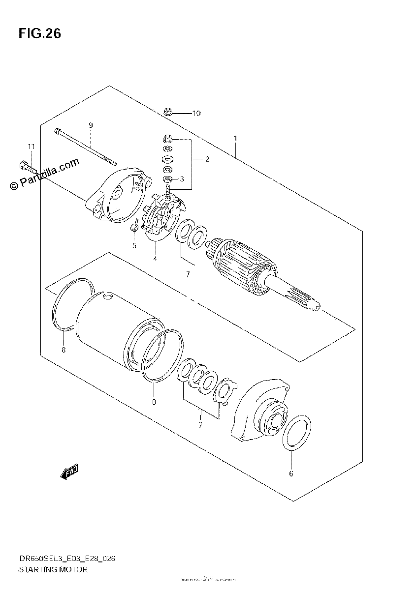 Diagrama de STARTING MOTOR