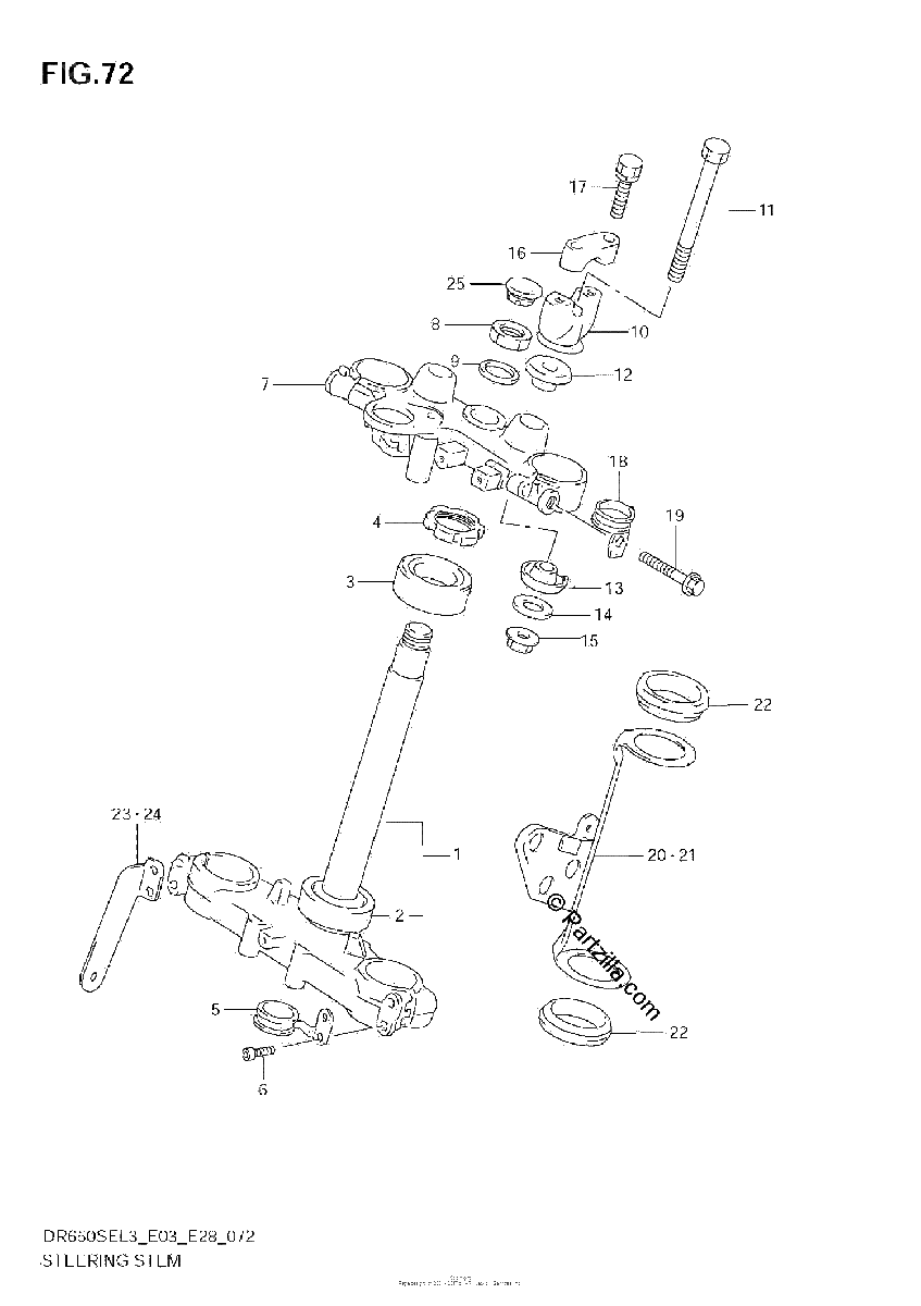 Diagrama de STEERING STEM