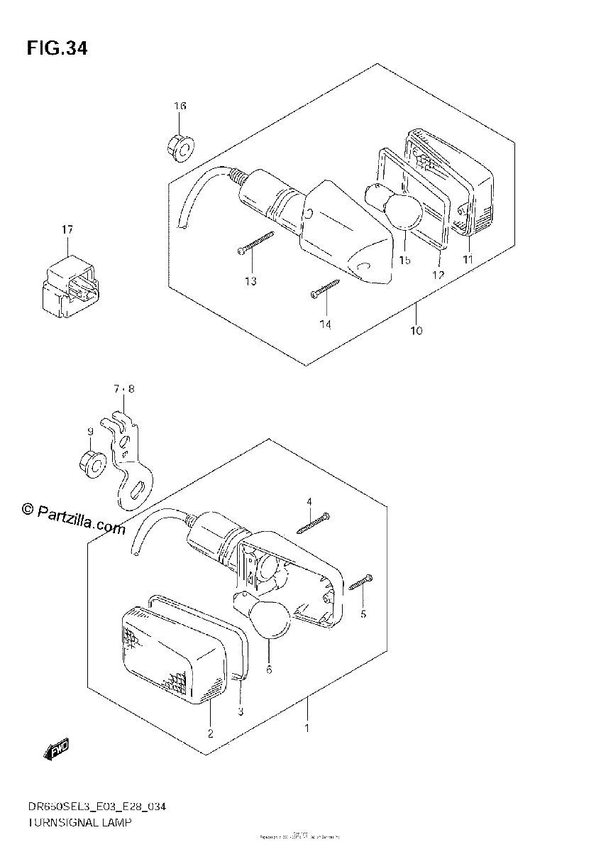Diagrama de TURNSIGNAL LAMP