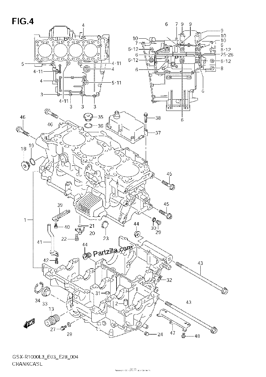 Diagrama de CRANKCASE